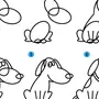 Рисунок собаки для детей 7 лет