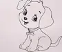 Рисунок собаки карандашом для детей