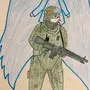 Рисунок солдату от школьника 2 класса