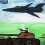 Рисунок танк и самолет