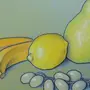 Натюрморт с фруктами рисунок