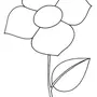Рисунок цветов для срисовки для детей