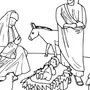 Рисунок рождение христа