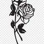 Роза Рисунок Черно Белый