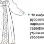 Русский народный костюм женский рисунок
