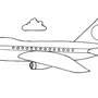 Самолет рисунок для детей