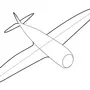 Самолет рисунок для детей карандашом
