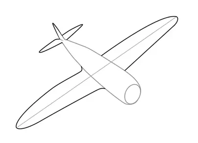 Как нарисовать самолет на 23 февраля