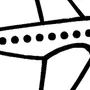 Самолет черно белый рисунок