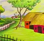 Сельский пейзаж рисунок 7 класс