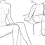 Как нарисовать сидящую девушку