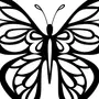 Симметричная бабочка рисунок