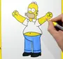 Рисунки для срисовки симпсоны