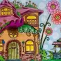 Сказочный домик рисунок