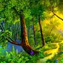 Сказочный лес рисунок