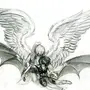 Рисунок ангел и демон