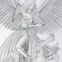 Рисунок Ангел И Демон