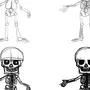 Как нарисовать скелет человека