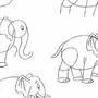 Нарисовать слона 1 класс