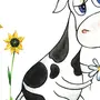 Фото нарисованной коровы