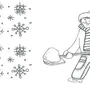Снег рисунок для детей