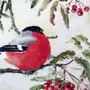Птица Снегирь Рисунок