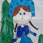 Снегурочка детский рисунок