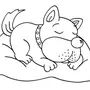 Спящая Собака Рисунок