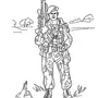 Современный Солдат Рисунок