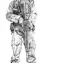 Рисунок военного солдата