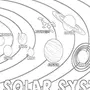 Солнечная система рисунок карандашом