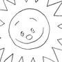 Нарисовать солнышко для детей