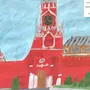 Спасская башня рисунок для детей