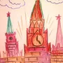 Спасская Башня Рисунок Для Детей
