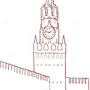 Спасская башня рисунок для детей