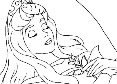Как нарисовать легко спящую красавицу