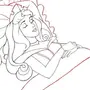 Спящая красавица рисунок карандашом