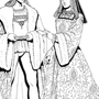 Одежда средневековья рисунки