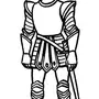 Средневековый рыцарь рисунок