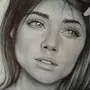 Портрет девушки карандашом для срисовки