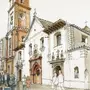 Старинный город рисунок