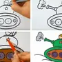 Как нарисовать танк ребенку 5 лет