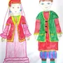 Татарский костюм рисунок