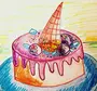 Торт рисунок для детей