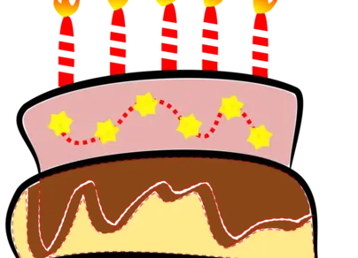 Торт со свечками рисунок