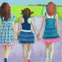 Три Девочки Рисунок