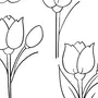 Тюльпаны рисунок для детей карандашом
