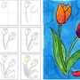Тюльпаны Рисунок Для Детей