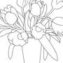 Тюльпаны В Вазе Рисунок Карандашом