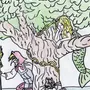Рисунок у лукоморья дуб зеленый